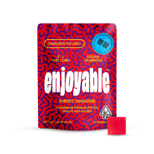 Enjoyable Edible 2:1 ratio Vegan Gummies ( case of 10 )