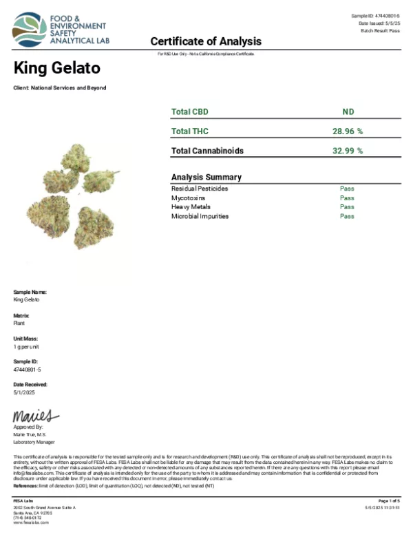 KING GELATO 1 LB (CASH PREFERRED) - Image 2